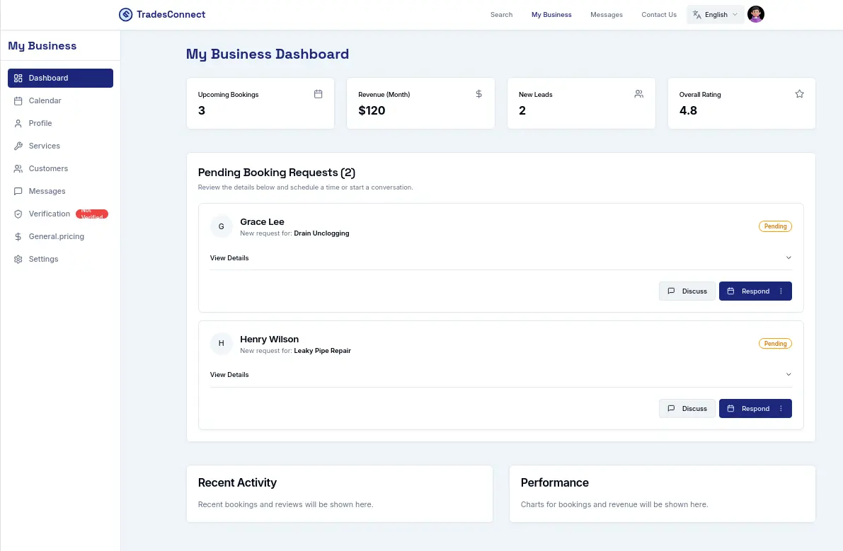 Tradespeople finder (2025)